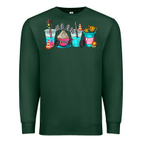 Sports Green race day coffe cup Premium Sweatshirt - AdoDesignShop