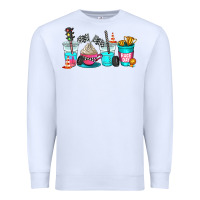 White race day coffe cup Premium Sweatshirt - AdoDesignShop