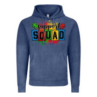 Vintage Denim autism support squad Vintage Hoodie - OliviaCreatesArt