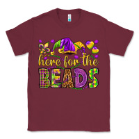 Burgundy Here for the beads Classic Tee - HowdyJamesFarm