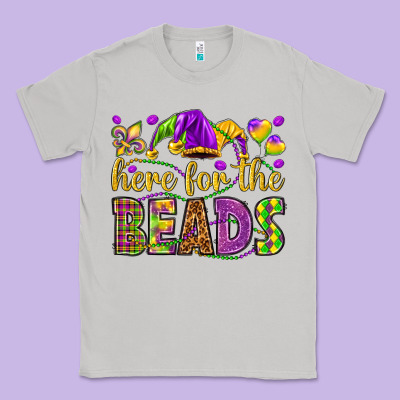 Here For The Beads Classic Tee Designed By Howdyjamesfarm