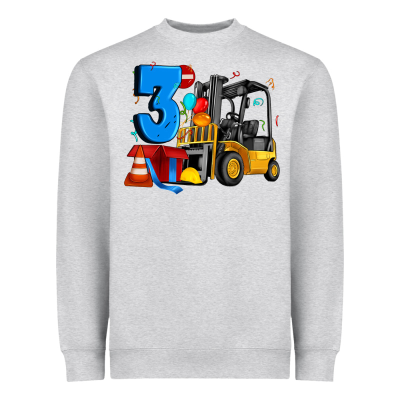 Forklift Birthday Three Heavyweight Sweatshirt by Artiststas | Teevron