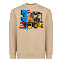 Mushroom forklift birthday three Heavyweight Sweatshirt - Artiststas