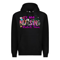Black 100 Nursing Students Teams Premium Hoodie - CowhideDigitalArt