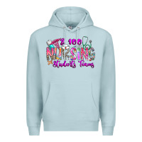Blue Mist 100 Nursing Students Teams Premium Hoodie - CowhideDigitalArt