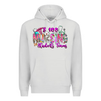 Dove Grey 100 Nursing Students Teams Premium Hoodie - CowhideDigitalArt