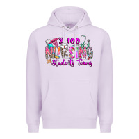 Lilac 100 Nursing Students Teams Premium Hoodie - CowhideDigitalArt
