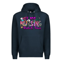 Navy 100 Nursing Students Teams Premium Hoodie - CowhideDigitalArt