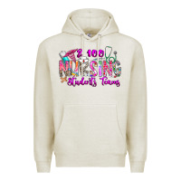 Oatmeal Heather 100 Nursing Students Teams Premium Hoodie - CowhideDigitalArt