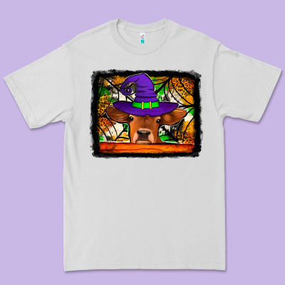 Halloween Heifer Premium Tee Designed By Jasminsmagicworld