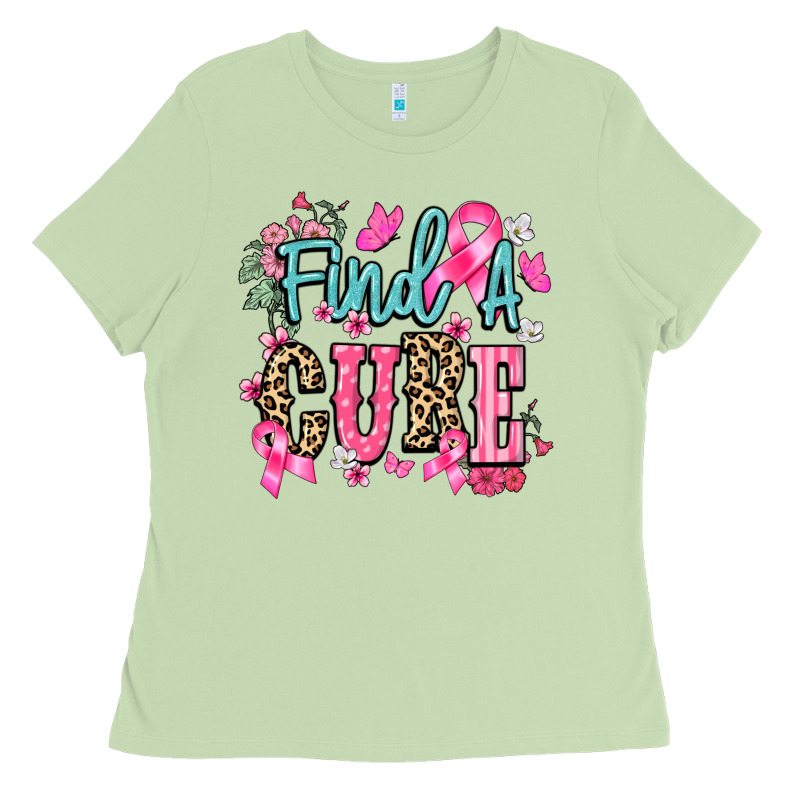 Find A Cure Cancer Awareness Ladies Tee by HowdyJamesFarm | Teevron