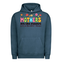 Pigment Midnight Navy mothers are like flowers Urban Hoodie - JahusDesignShop