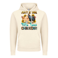 Vintage Artic just a girl who loves chickens Vintage Hoodie - OliviaCreatesArt