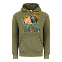 Vintage Olive just a girl who loves chickens Vintage Hoodie - OliviaCreatesArt