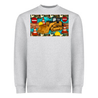 Heather Grey bulldozer sippy Heavyweight Sweatshirt - Artiststas