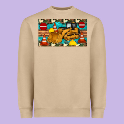 Bulldozer Sippy Heavyweight Sweatshirt Designed By Artiststas