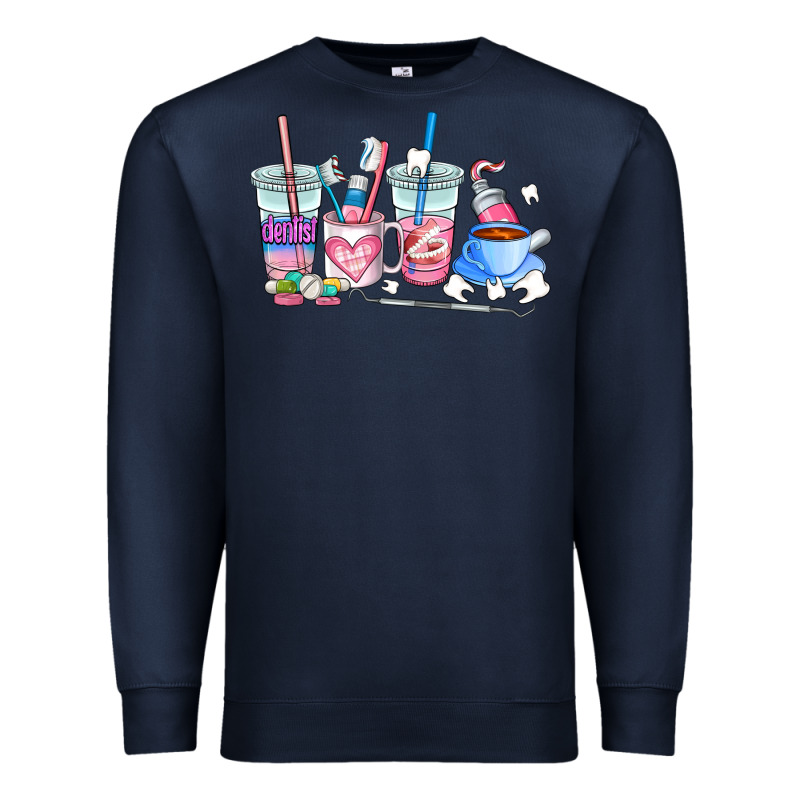 Dentist Coffee Cups Premium Sweatshirt by AdoDesignShop | Teevron
