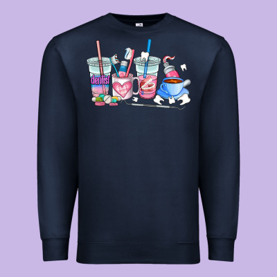 Dentist Coffee Cups Premium Sweatshirt Designed By Adodesignshop