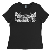 Black And White Floral Ladies Tee | Teevron