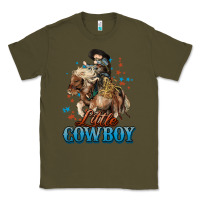 Army Green Little Cowboy Midilli Horse kid boy Classic Tee - HowdyJamesFarm