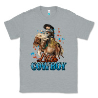 Heather Grey Little Cowboy Midilli Horse kid boy Classic Tee - HowdyJamesFarm