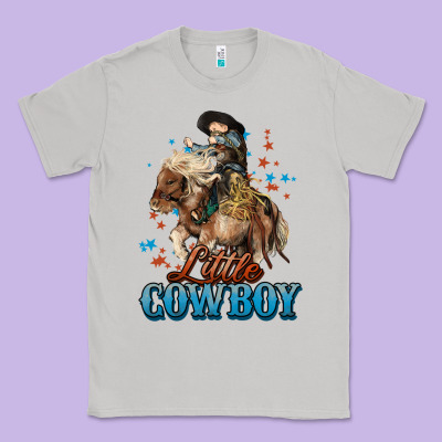Little Cowboy Midilli Horse Kid Boy Classic Tee Designed By Howdyjamesfarm