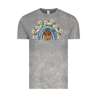 Cloud Rock Easter Bunny with carrot rainbow Easter Day Vintage Tee - HowdyJamesFarm