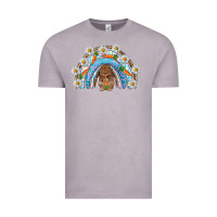 Vintage Zinc Easter Bunny with carrot rainbow Easter Day Vintage Tee - HowdyJamesFarm