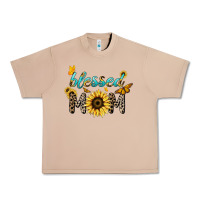 Burro Blessed mom sunflower butterfly mother's day Urban Heavy Tee - HowdyJamesFarm