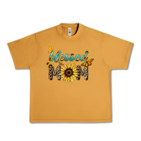 Peanut Butter Blessed mom sunflower butterfly mother's day Urban Heavy Tee - HowdyJamesFarm
