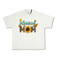 Pistachio Blessed mom sunflower butterfly mother's day Urban Heavy Tee - HowdyJamesFarm