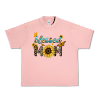 Blessed Mom Sunflower Butterfly Mother's Day Urban Heavy Tee | Teevron