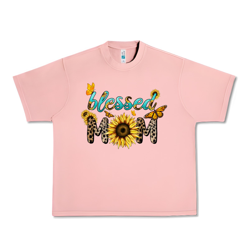 Blessed Mom Sunflower Butterfly Mother's Day Urban Heavy Tee by HowdyJamesFarm | Teevron
