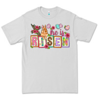 Dove Grey He is risen Premium Tee - NancyCooperArtShop