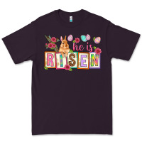 Plum He is risen Premium Tee - NancyCooperArtShop