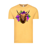 Vintage Mustard halloween highland cow Vintage Tee - Jasminsmagicworld