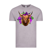 Vintage Zinc halloween highland cow Vintage Tee - Jasminsmagicworld