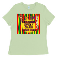 Matcha juneteenth breaking every chain since 1865 Ladies Tee - TumblerDesignByShophia