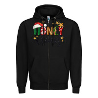 Black honey claus christmas Zipper Hoodie - BarkalooDesign