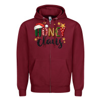 Burgundy honey claus christmas Zipper Hoodie - BarkalooDesign