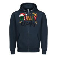 Navy honey claus christmas Zipper Hoodie - BarkalooDesign