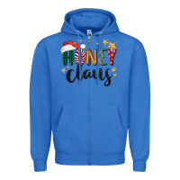 Honey Claus Christmas Zipper Hoodie | Teevron