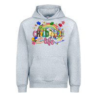 Heather Grey childcare life Urban Hoodie - JahusDesignShop