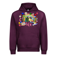 Mauve Wine childcare life Urban Hoodie - JahusDesignShop