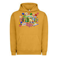 Pigment Peanut Butter childcare life Urban Hoodie - JahusDesignShop