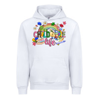 White childcare life Urban Hoodie - JahusDesignShop