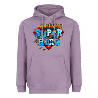 Lavender my dad is my super hero Heavyweight Hoodie - AdoDesignShop