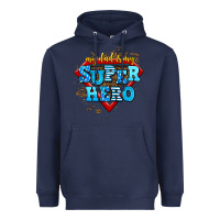 Navy my dad is my super hero Heavyweight Hoodie - AdoDesignShop