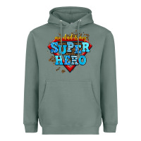My Dad Is My Super Hero Heavyweight Hoodie | Teevron