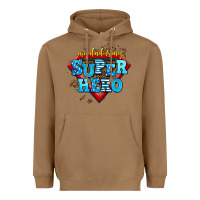 Toasted Coconut my dad is my super hero Heavyweight Hoodie - AdoDesignShop